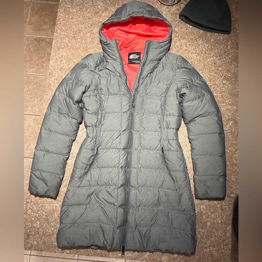 Northface Down Parka Grey